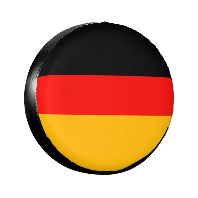 Ersatzreifenabdeckung mit Deutschland-Flagge, wasserdicht, staubdicht, sonnenfest, für Wohnmobil, Reiseanhänger, SUV, LKW, 38,1 cm von EVANEM