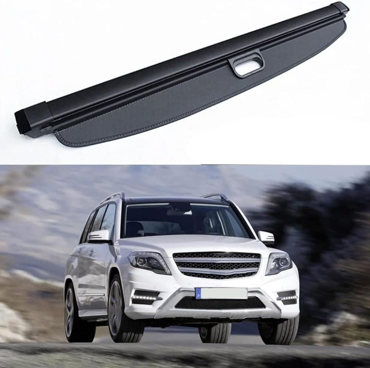 Kofferraum-Sonnenschutz, kompatibel mit Mercedes-Benz GLK Class GLK350 GLK250 GLK300 GLK260, Auto-Innenraum von EVANEM