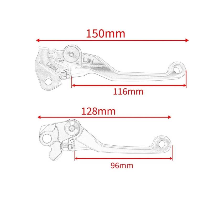 Bremse Kupplungshebel FÜR CRF450 CRF250 R//X FÜR RX FÜR CRF300L CRF250L FÜR C&r-f 250 450 150 125 230 F/L/M/X FÜR Rally Dirt Bike Pivot Hebel Bremse Kupplung Hebel Kupplungshebel Bremshebel(CRF450R 04 von EVEKHAHHRB