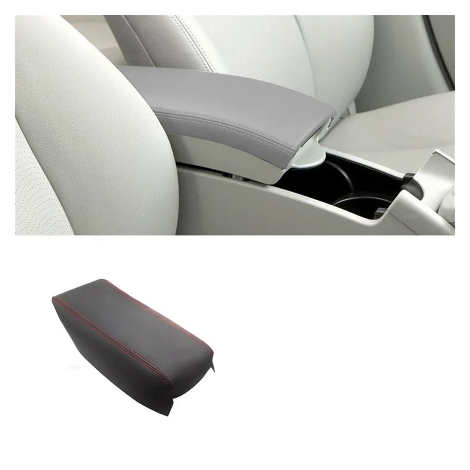 Getriebe Panel Trim Auto Center Console Armlehne Box Abdeckung Schützen Trim Für Prius 2004 2005 2006 2007 2008 2009 2010 2011 2012 2013 2014 2015 Mittelkonsole Frame(C Black-red line) von EVEKHAHHRB