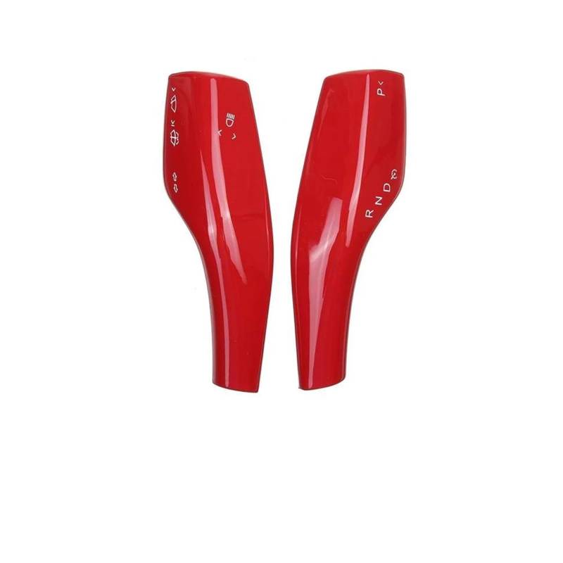 Getriebe Panel Trim Für Tesla Für Modell 3/Y 2017 2018 2019 2020 2021 2022 2023 Auto Lenkrad Trim Schaltwippe Abdeckung Rahmen Aufkleber Mittelkonsole Frame(HD-Red) von EVEKHAHHRB