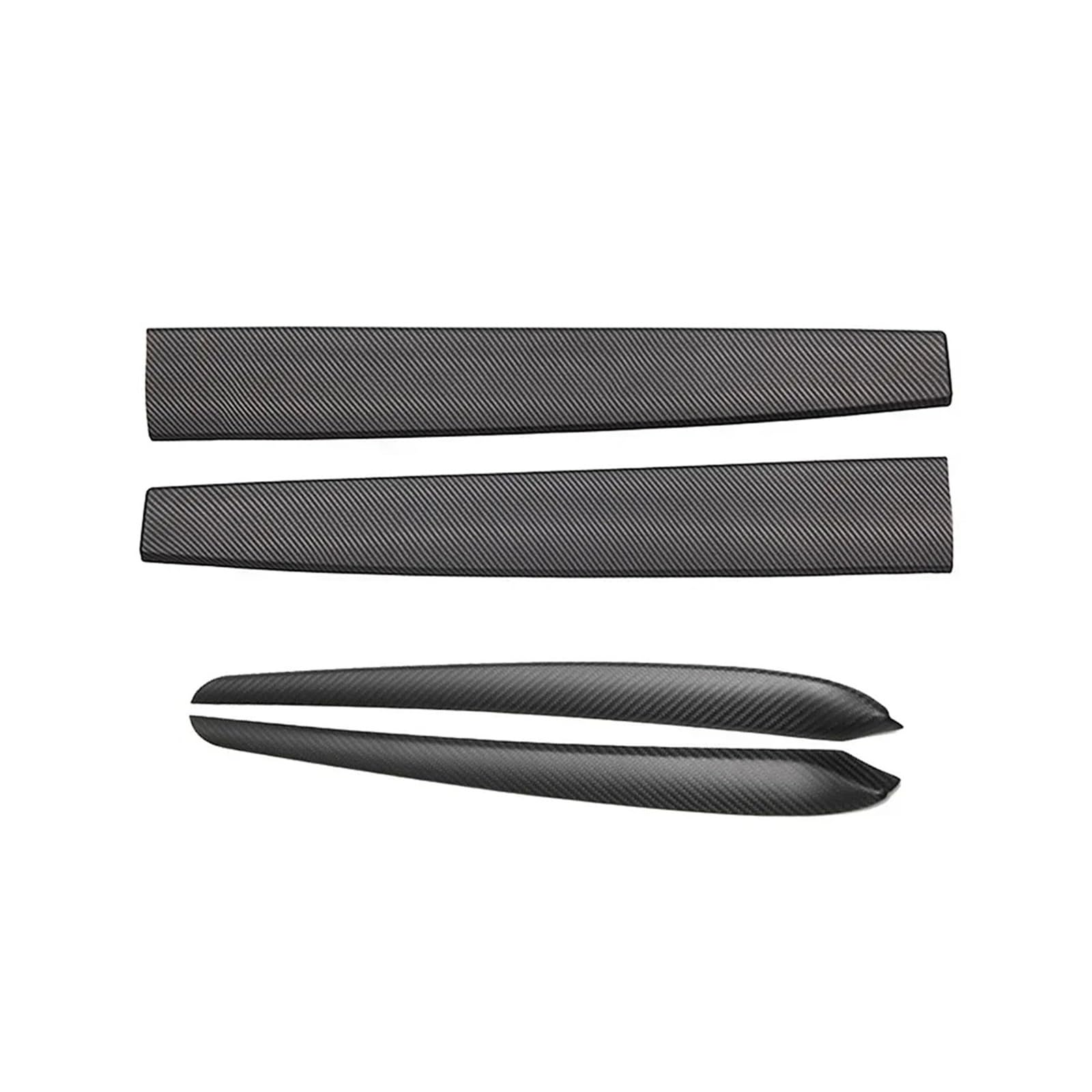 Getriebe Panel Trim Für Tesla Für Modell 3/Y 2021 2022 2023 Auto Dashboard Panel Aufkleber Center Konsole Tür Dekor Trim Mittelkonsole Frame(4Pcs Matte Carbon) von EVEKHAHHRB