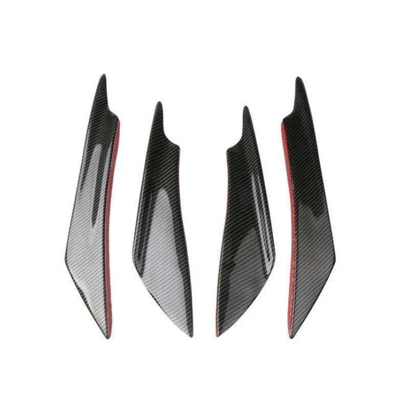 Heckspoiler Spoiler Flaps Für P&eugeot 106 107 205 206 207 208 306 307 308 309 405 406 407 Fin Splitter Körper Spoiler Canards Spoiler Auto Vordere Stoßstange Lippe Kofferraum Spoiler(4pcs carbon fibe von EVEKHAHHRB