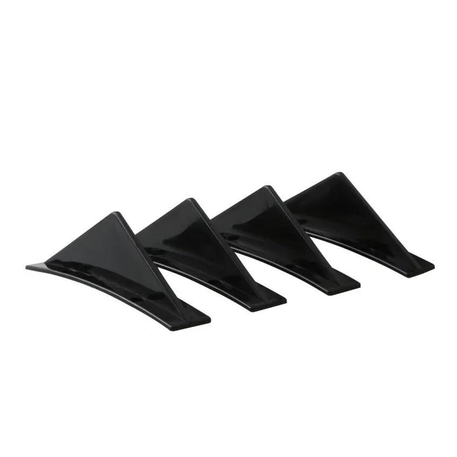 Heckspoiler Spoiler Flaps Universal Auto Heckschürze Spoiler Splitter Auto-Styling Auto Zubehör Diffusor Auto Hinten Stoßstange 4PCS Kofferraum Spoiler(Black) von EVEKHAHHRB