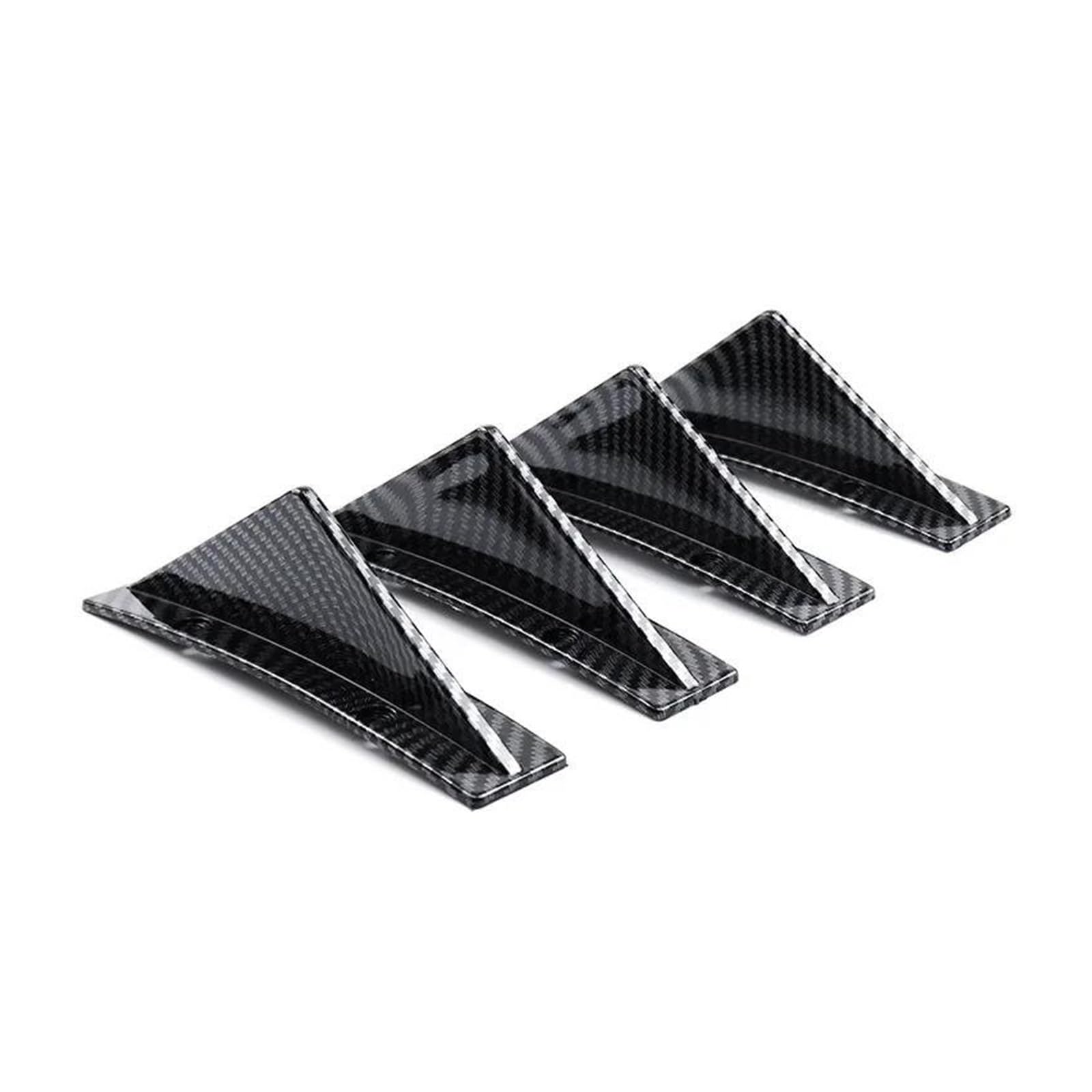 Heckspoiler Spoiler Flaps Universal Auto Hinten Stoßstange Auto-Styling Diffusor Auto Zurück Bumper Spoiler Splitter Auto Zubehör Neue Ankunft 4PCS Kofferraum Spoiler(Carbon-Fiber) von EVEKHAHHRB