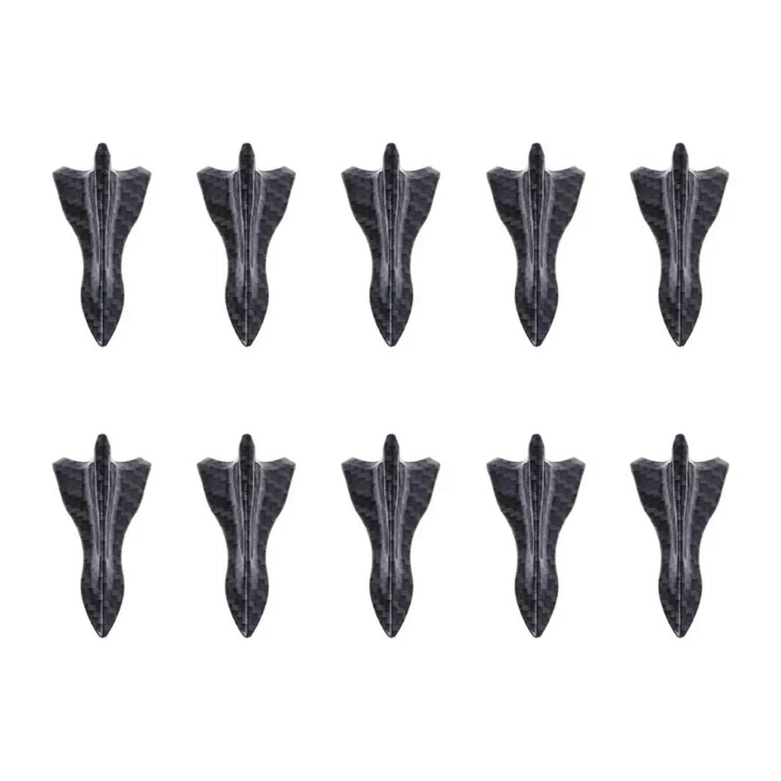 Heckspoiler Spoiler Flaps Universal Spoiler Shark Fin PU Heckdach Shark Fins Spoiler Wing Kit Auto Dach Spoiler Stoßstange Diffusor Vortex Generator 10 Stück Kofferraum Spoiler(10pcs Carbon Pattern) von EVEKHAHHRB