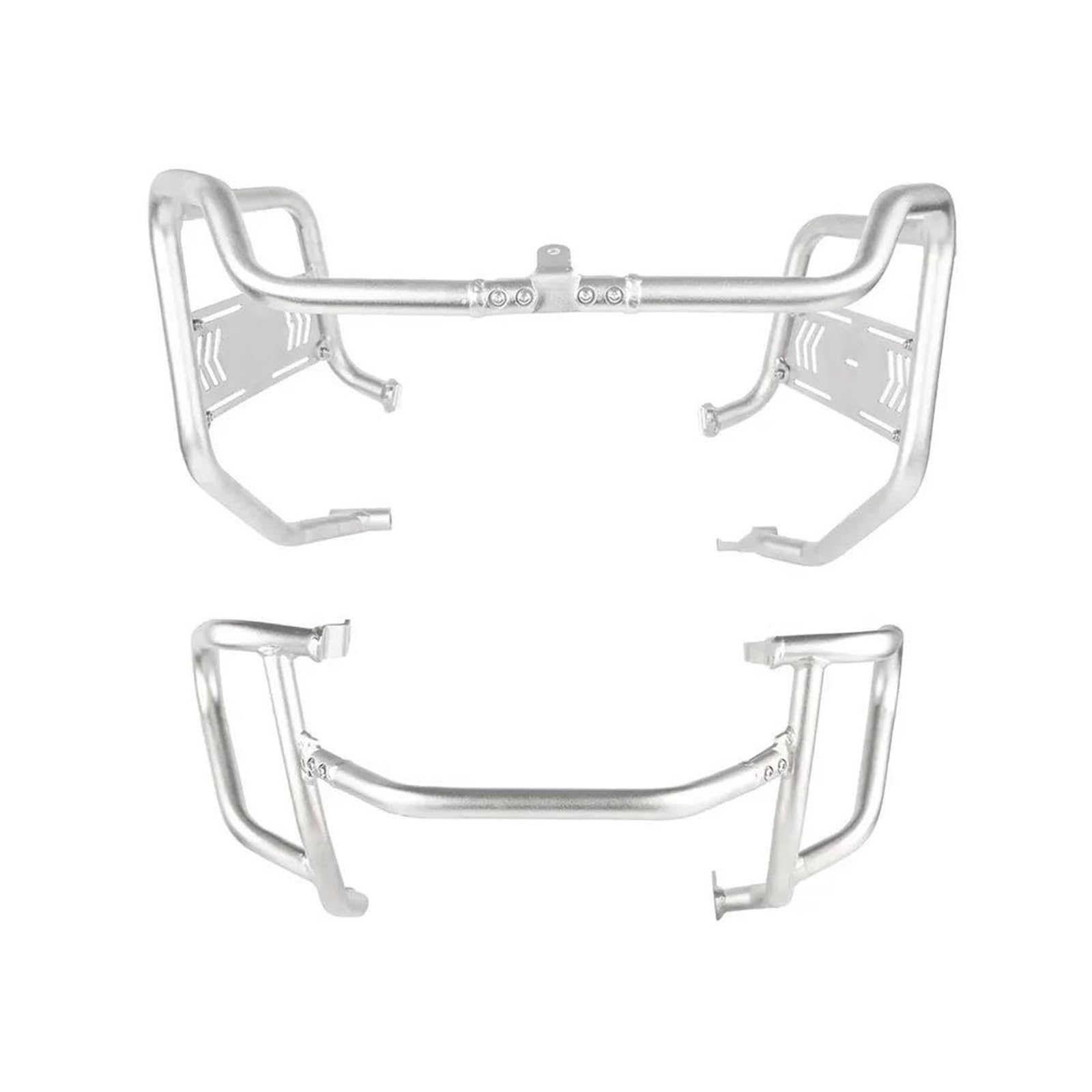 Motorschutz Autobahn Sturzbügel Für TRK702X Für TRK-702X 2023 Motorrad Crash Bars Stoßstangen Motor Schutz Tank Schutz Abdeckung Oberen Unteren Rahmen Schutz Motorschutzbügel(Silver ONE Set) von EVEKHAHHRB