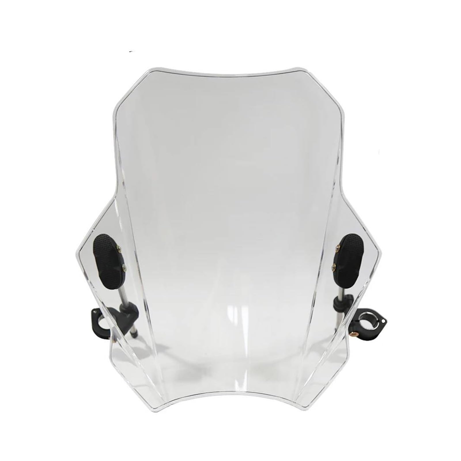 Windschutzscheibe für universelle Motorräder, Rauchglas, Motorräder, Windabweiser für Windschutzscheibe, 1 x Windabweiser (transparent, 22–28 mm) von EVEKHAHHRB