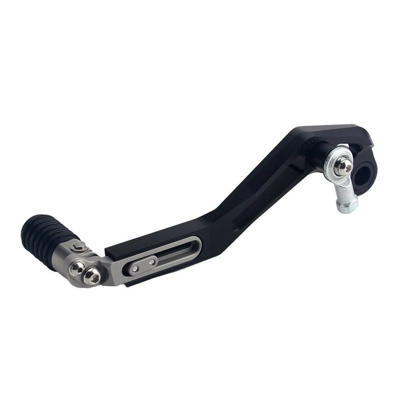 Schaltstabilisator Schalthebel Aluminium Motorrad Verstellbare Falten Getriebe Shifter Shift Pedal Hebel Für V-Strom DL 650 Für V-Strom 650/XT 2017-2021 Für DL650 Präzises Schalten(Black and Silver) von EVEPSUYMPN