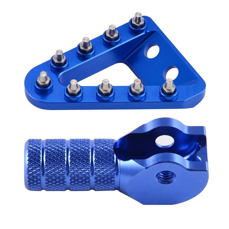 Schaltstabilisator Schalthebel Bremspedalplatte Schalthebel Motorradspitze Für TE TX TC FC FX FE 125 200 250 300 350 450 501 2017-2022 Zubehör Präzises Schalten(Blue Set) von EVEPSUYMPN