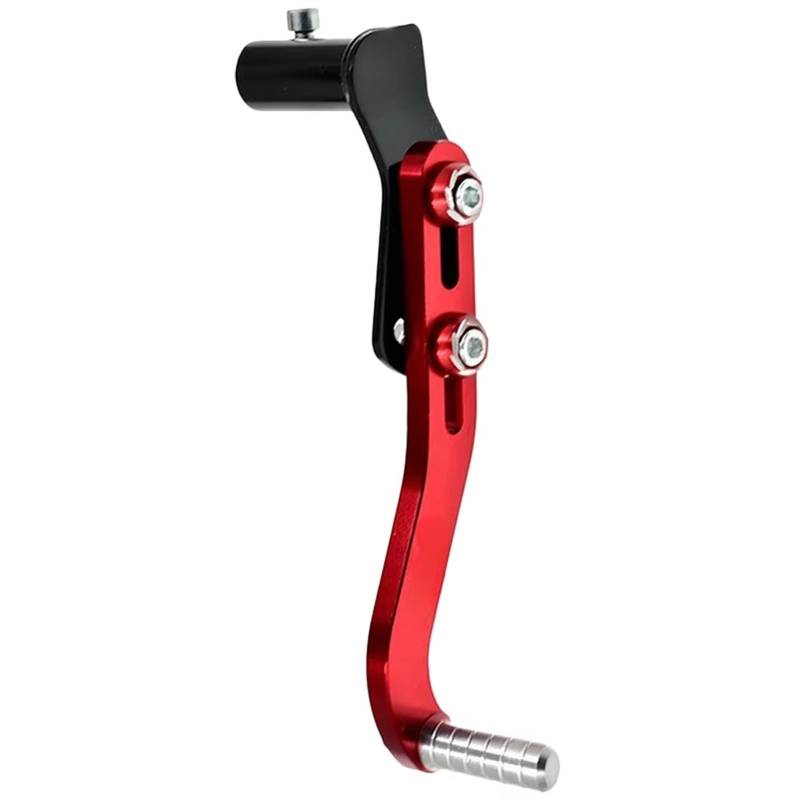 Schaltstabilisator Schalthebel CNC Aluminium Motorrad Fuß Kick Start Starter Schalthebel 12mm Universal Für Motorrad Roller Präzises Schalten(Red) von EVEPSUYMPN