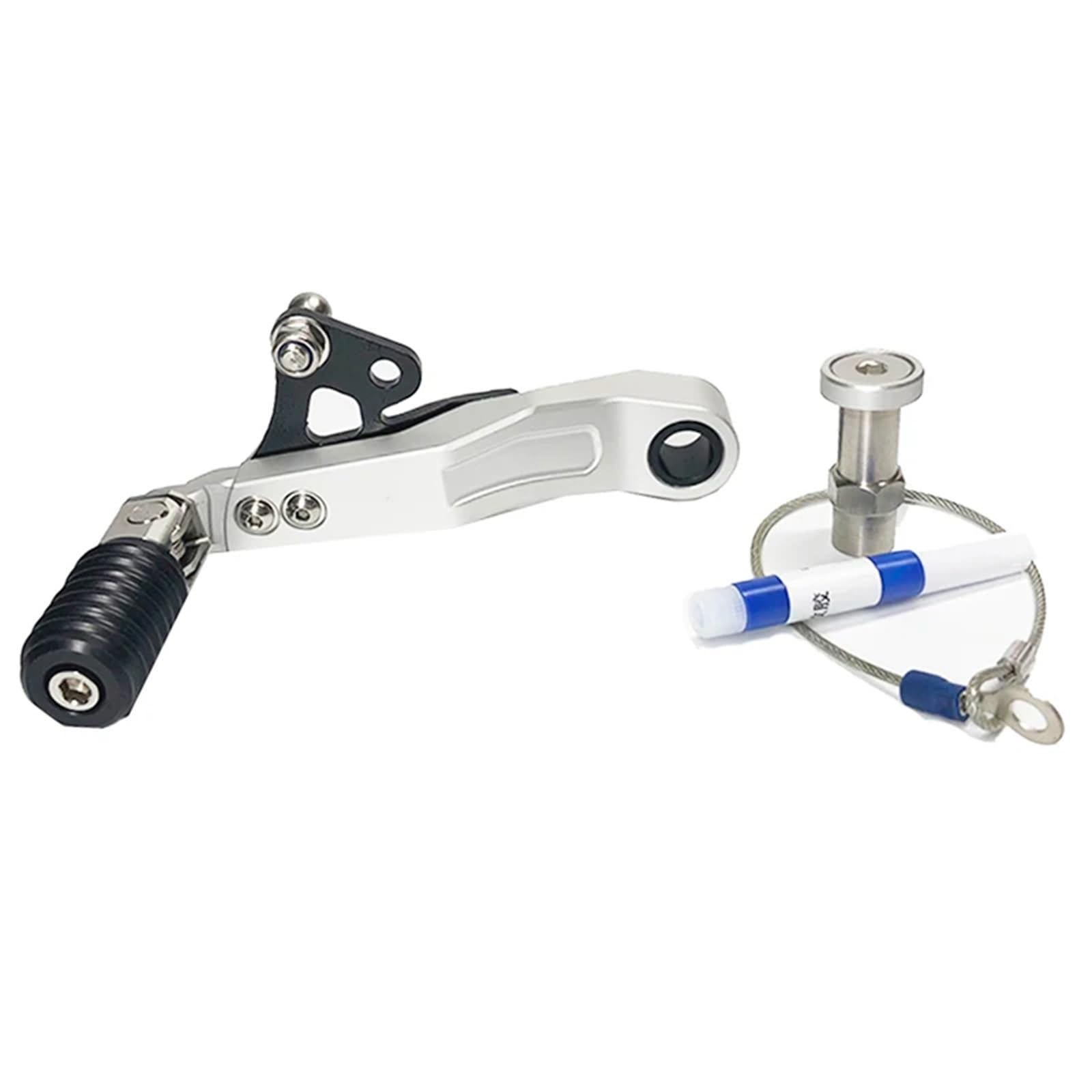 Schaltstabilisator Schalthebel Einstellbare Falten Motorrad Schalthebel Shift Pedal Hebel Für F750GS Für F850GS Für F850 GS ADV 2018 2019-2021 Präzises Schalten(Silver) von EVEPSUYMPN