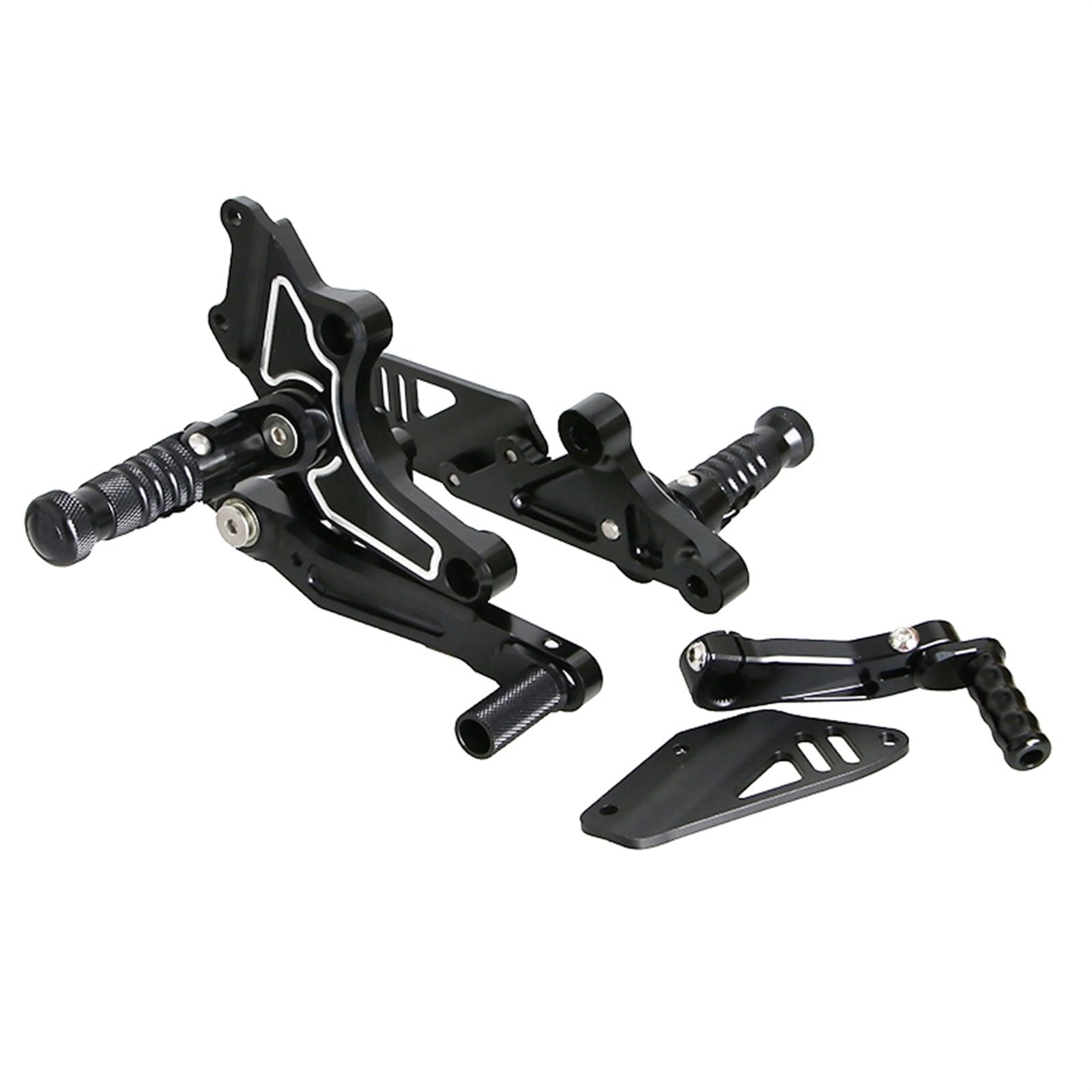 Schaltstabilisator Schalthebel Foots Kit CNC Aluminium Fußrastenversteller Rearset Mit Schalthebel Motorradzubehör Für R Nine T Für Scrambler R9T Präzises Schalten von EVEPSUYMPN