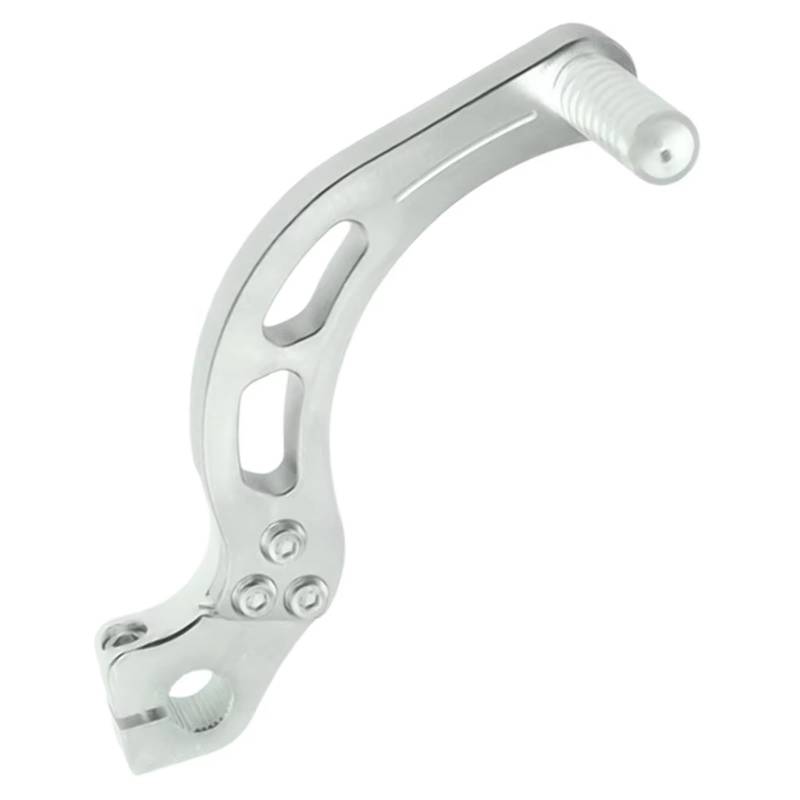 Schaltstabilisator Schalthebel Für ATV Dirt Pit Bike Scooter 13,5 Mm CNC Aluminium Motorrad Klappschalthebel Präzises Schalten(Silver) von EVEPSUYMPN