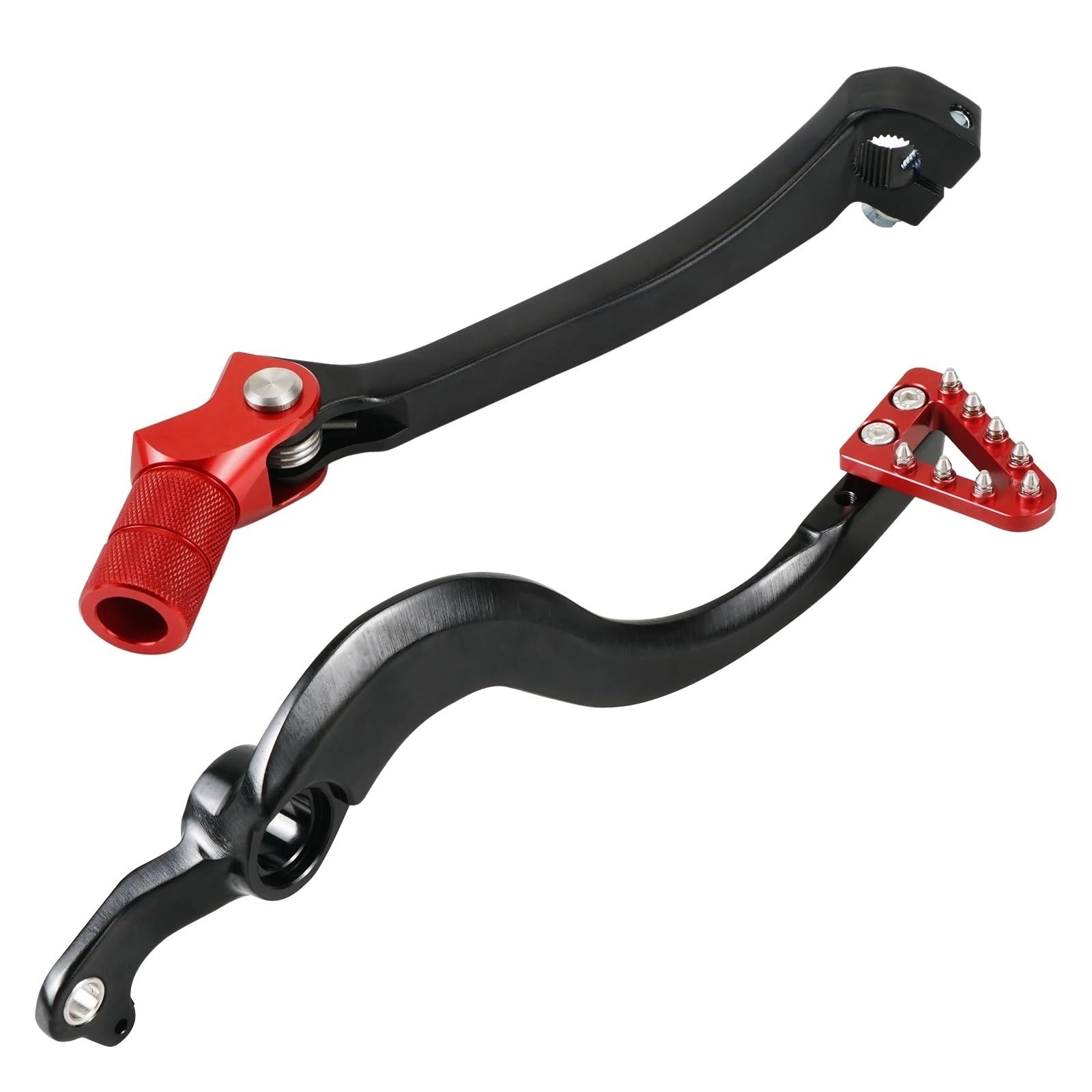 Schaltstabilisator Schalthebel Für CRF250RX Für CRF450RX 2019-2023 Für CRF250R Für CRF450R 2018-2023 Motorrad Geschmiedeter Einstellbarer Bremspedalhebel Schalthebel Präzises Schalten(Kit) von EVEPSUYMPN