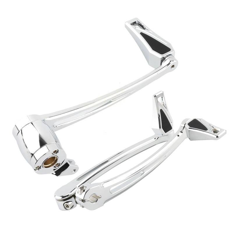 Schaltstabilisator Schalthebel Für Harley Für Touring 2014-2023 Für Road King Street Glide Road Glide Trike Motorrad Bremsarm Kit Schalthebel Phantom Shifter Pegs Präzises Schalten(Chrome) von EVEPSUYMPN