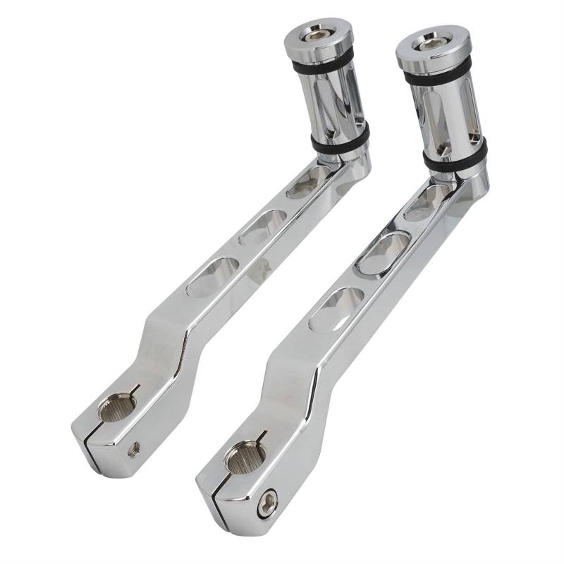 Schaltstabilisator Schalthebel Für Touring Für FLHT FLHX FLTR FLHR 1988-2022 Für FL Softail 1986-2022 Motorrad Aluminium Legierung Getriebe Schalthebel Shifter Pedal Präzises Schalten(Silver) von EVEPSUYMPN