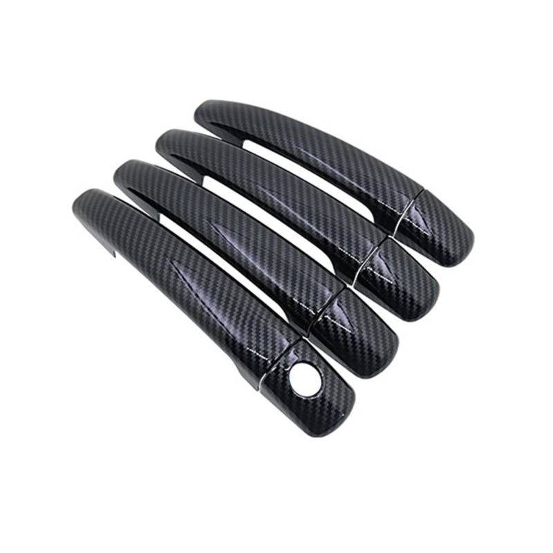 EVERETTE Carbon Faser Türgriff Abdeckung Fit for Citroen Jumpy 2 2007 2008 2009 2010 2011 2012 2013 2014 2015 2016 Auto Zubehör Aufkleber (Color : 4Handle 1 Keyhole) von EVERETTE