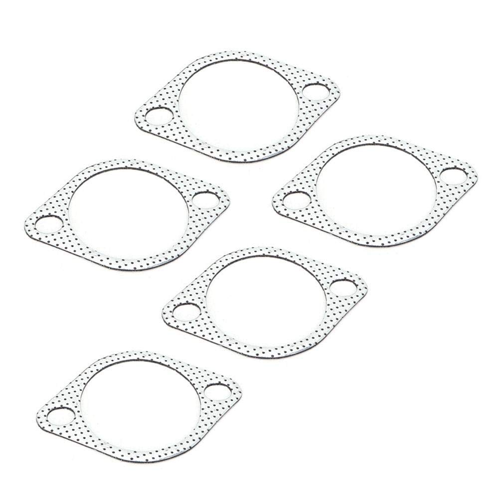 Auspuffrohrdichtung, 5-teilige 3 "Keramik-Auspuffrohr-Metalldichtung mit verstärktem Ring 76-Zoll-Fallrohr (3 Zoll) von EVGATSAUTO