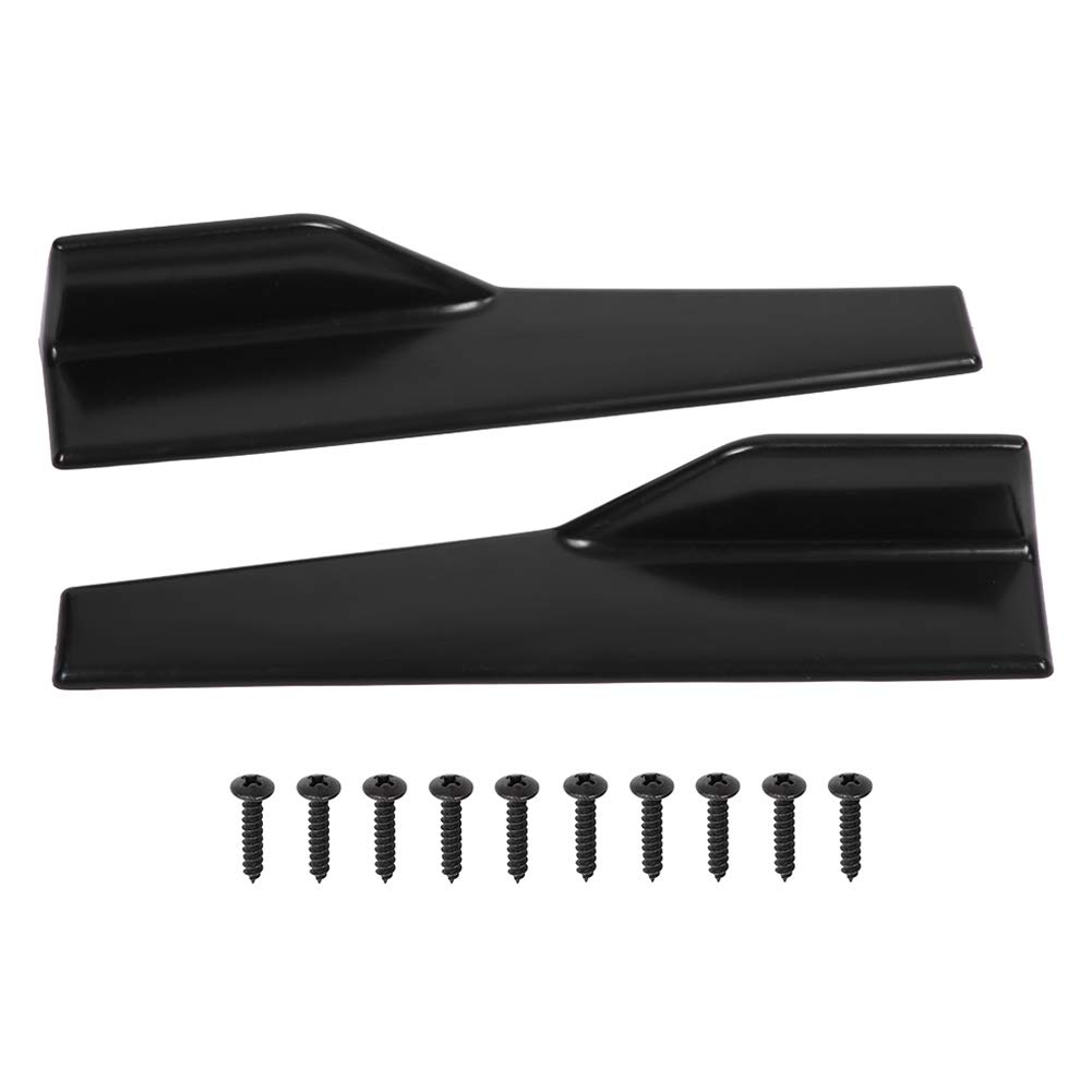 Auto Seitenrock Car Side Rock, 2 Stück Car Universal Side Rocker Splitter Winglet Wings Canard Diffusor glänzend schwarz von EVGATSAUTO