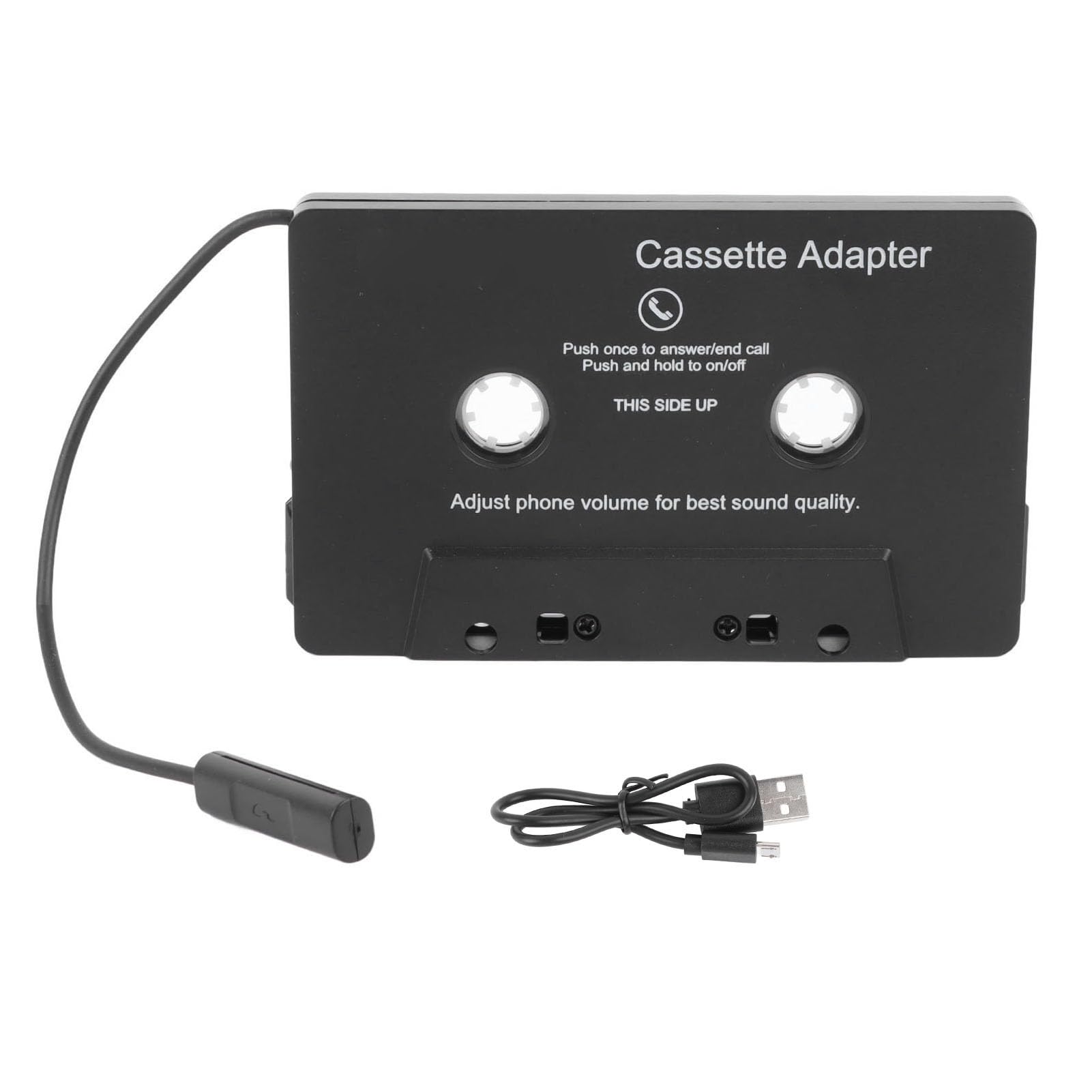 Auto Tape Audio Aux Kassette Aux Adapter, Auxillary Kabel Tape Adapter Bluetooth 5.0 Kassette zu Aux Adapter Universal für Auto MP3 Player Telefon von EVGATSAUTO