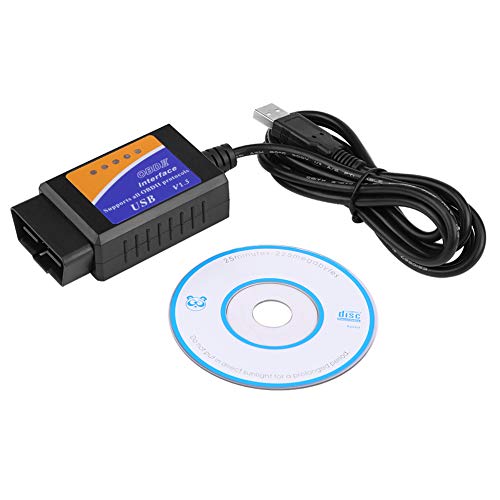 EVGATSAUTO OBD2 USB Kabel, Auto USB Anschluss V1.5 OBD2 Diagnosekabel Schnittstellen Scanner für Benz für BMW Citroen von EVGATSAUTO