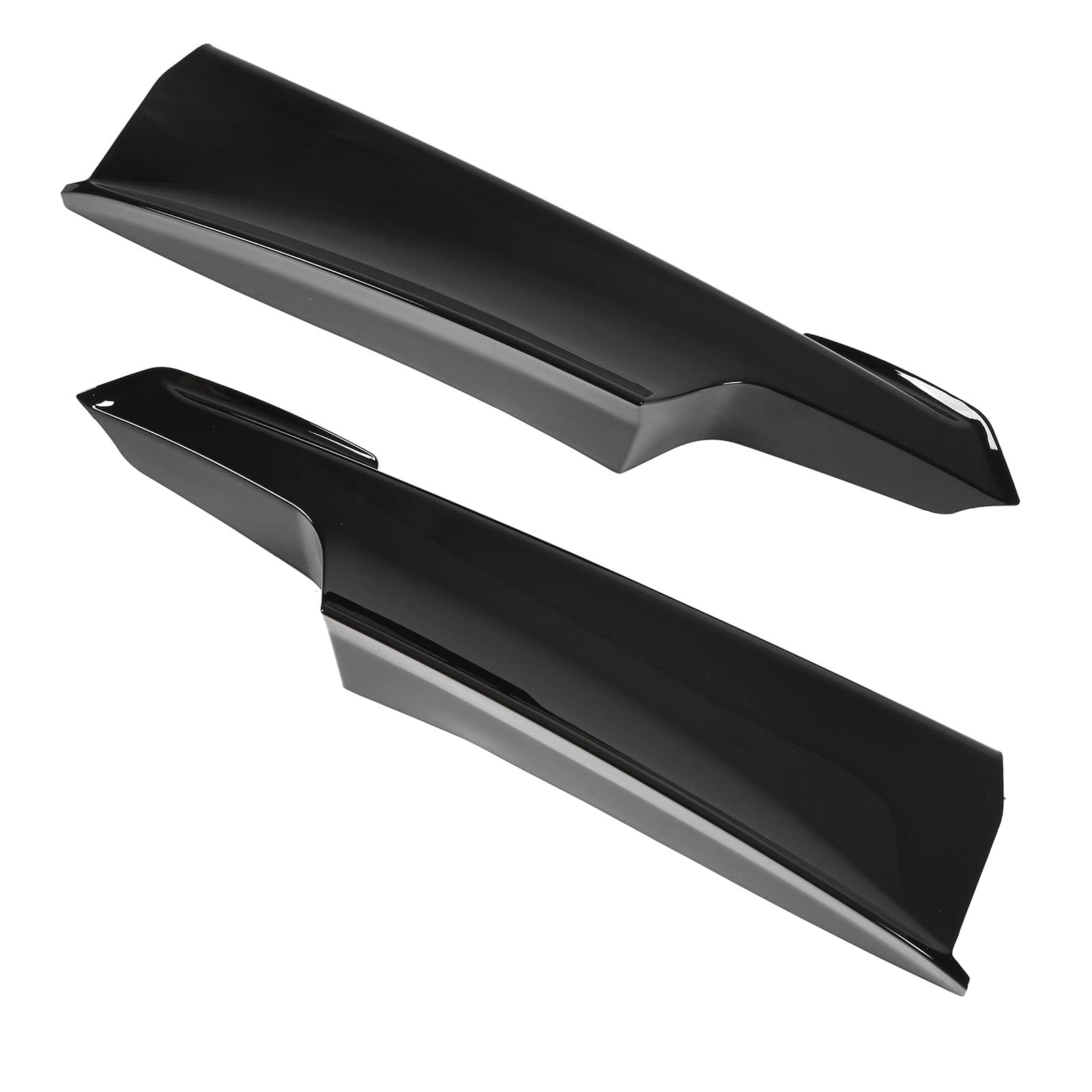 Frontstoßstangenspoiler, Paar Frontstoßstangenlippensplitter-Eckenschutz für 3er F30 F31 F3 320i 328i 330i 335i 340i 316d 318d 320d 330d M Sport(Glänzend schwarz) von EVGATSAUTO