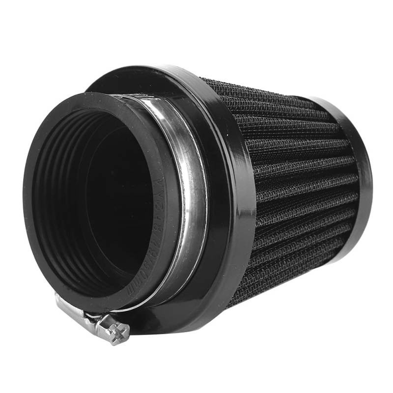 Luftfilter, Schwarz Lufteinlassfilter Luftfilter Pilzluftfilterreiniger Universelles Modifiziertes Zubehör(48mm / 1.89in) von EVGATSAUTO