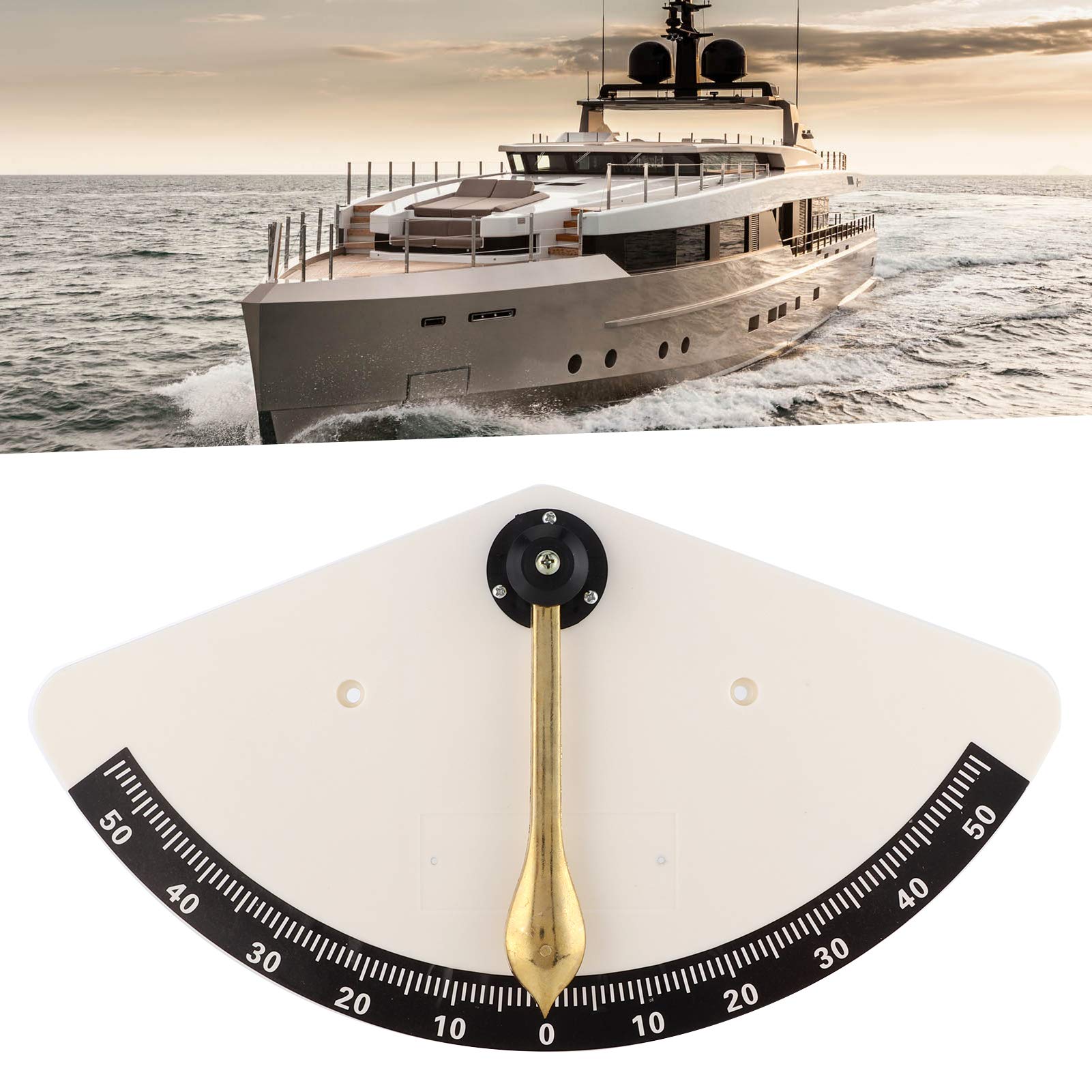 Marine Clinometer, Marine Clinometer Level Neigungsmesser Angle Finder Instrument für Schiffe Boote Yachten Wohnmobile von EVGATSAUTO