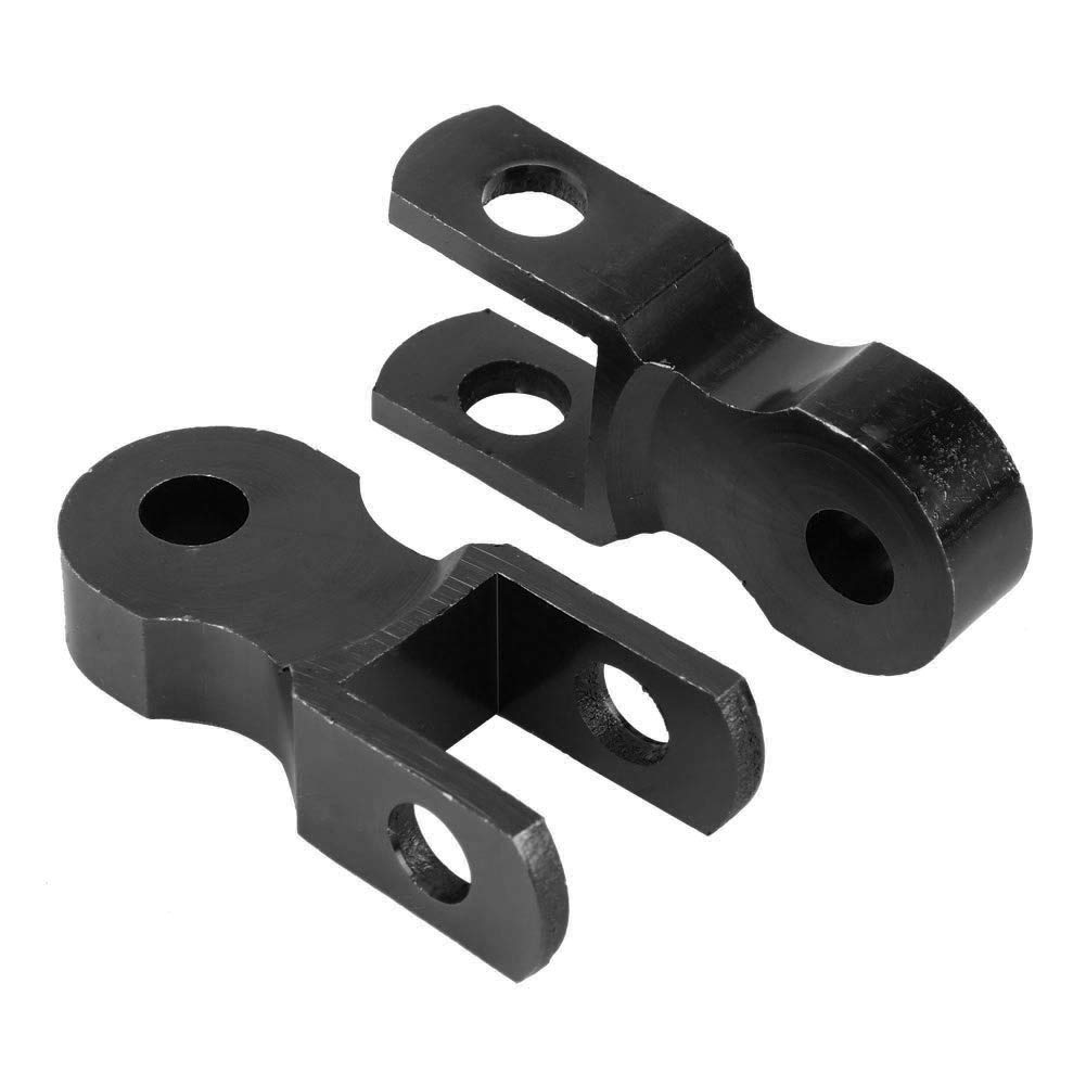 Motorrad Hinterradaufhängung Stoßdämpfer Riser, 2PCS Motorrad Hinterrad Stoßdämpfer Riser 5 cm Hebevorrichtung Pad(With Screws) von EVGATSAUTO