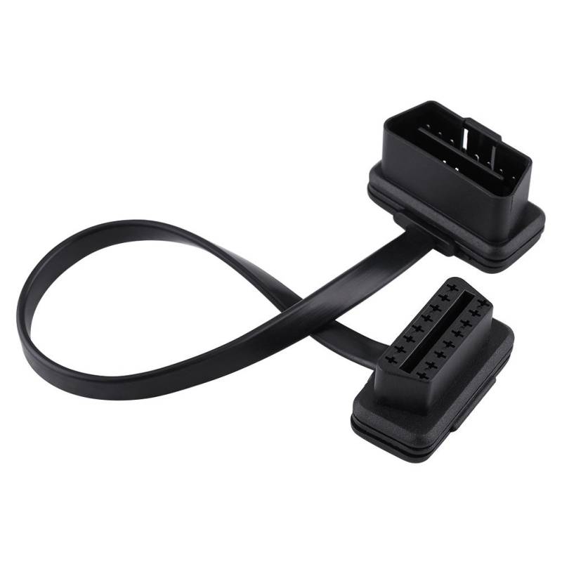 Obd2 winkel verlängerung kurz Diagnosegerät OBD2 Kabel, Auto 16poliger Diagnoseadapter für OBD2 Verlängerungskabel(30CM) von EVGATSAUTO