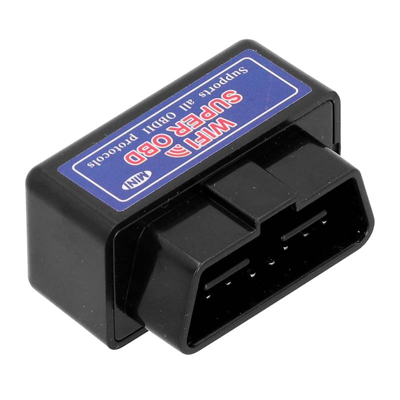 OBD2 Scanner Code, für ELM327 12V OBD2 Scanner Mini WiFi Autodetektor Diagnoseadapter(Schwarz) von EVGATSAUTO