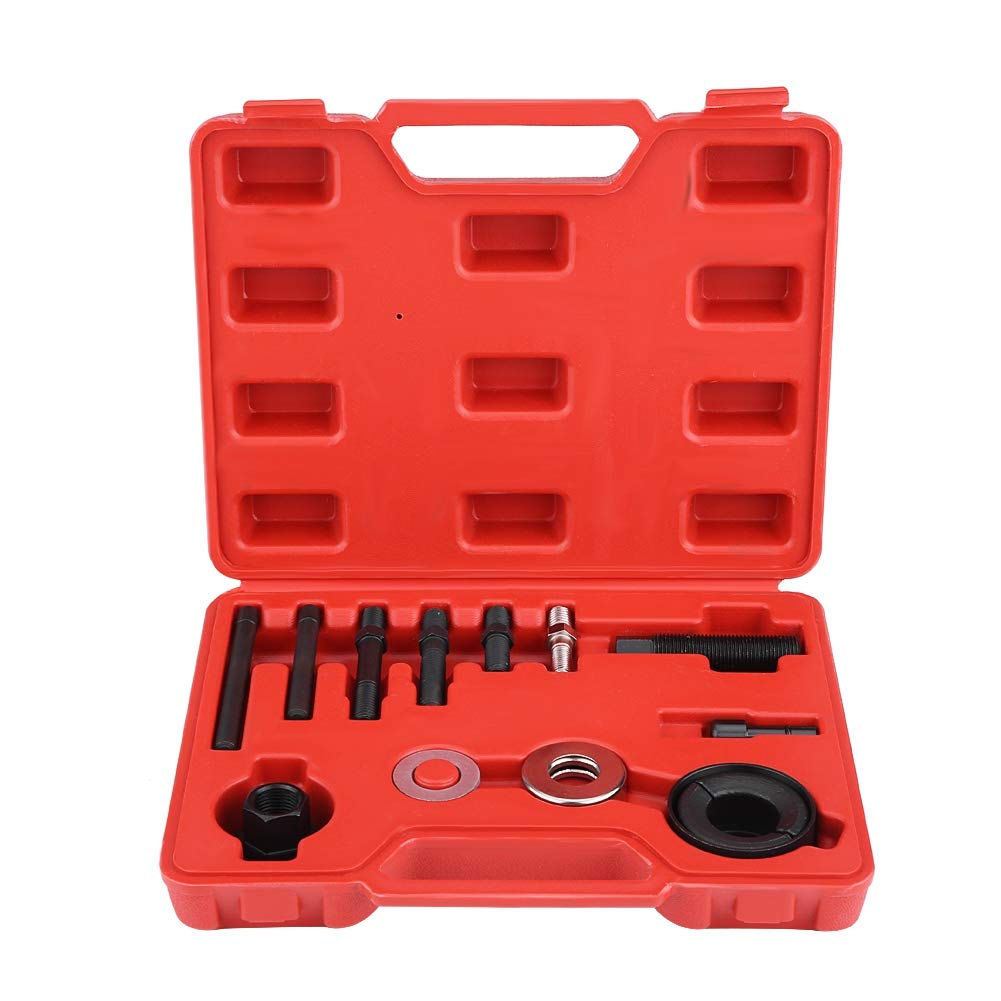 power steering supercharger Pulley Puller installer Remover Kit, 12 teiliges Installationsset für Pulley Puller Remover für Generatoren für Servolenkung von EVGATSAUTO