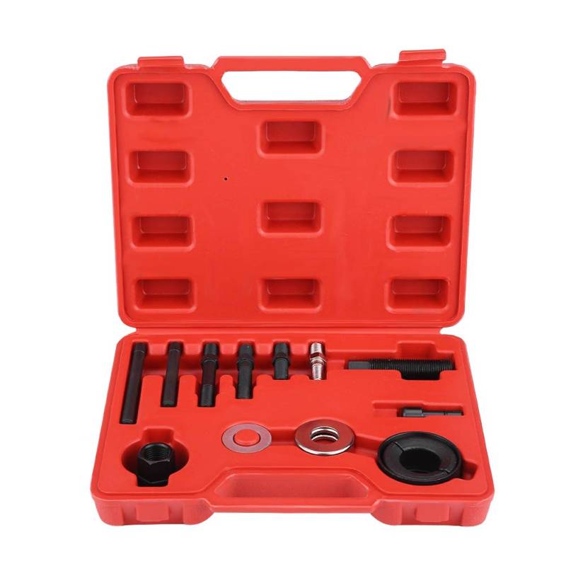 power steering supercharger Pulley Puller installer Remover Kit, 12 teiliges Installationsset für Pulley Puller Remover für Generatoren für Servolenkung von EVGATSAUTO