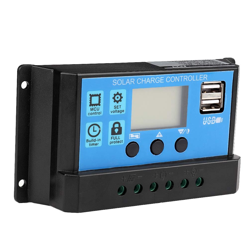 Solarladeregler, 60A/50A/40A/30A/20A/10A 12V 24V Auto Solar Laderegler PWM Controller(50A) von EVGATSAUTO