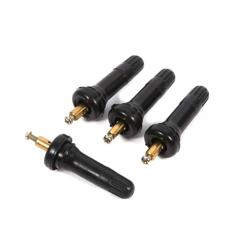 TPMS Sensor Ventilschaft, 4 Teiliges Reifen ventilschaft Einrasten der Reifenventil Spindeln TPMS Reifendrucksensor Ventilschaft Radfelgen Ventilschaft Baugruppe Anti Explosion Sensor Ventilspindeln von EVGATSAUTO