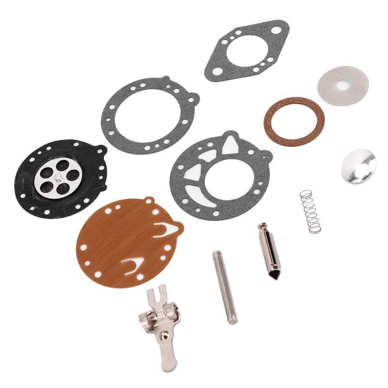 membran-set reparatur-kit Vergaser Reparatursatz, Metall und FAB Carb Repair Kit Ersatz für 08 08S 070 090 Kettensäge TS350 TS360 für Zama RB-42 von EVGATSAUTO