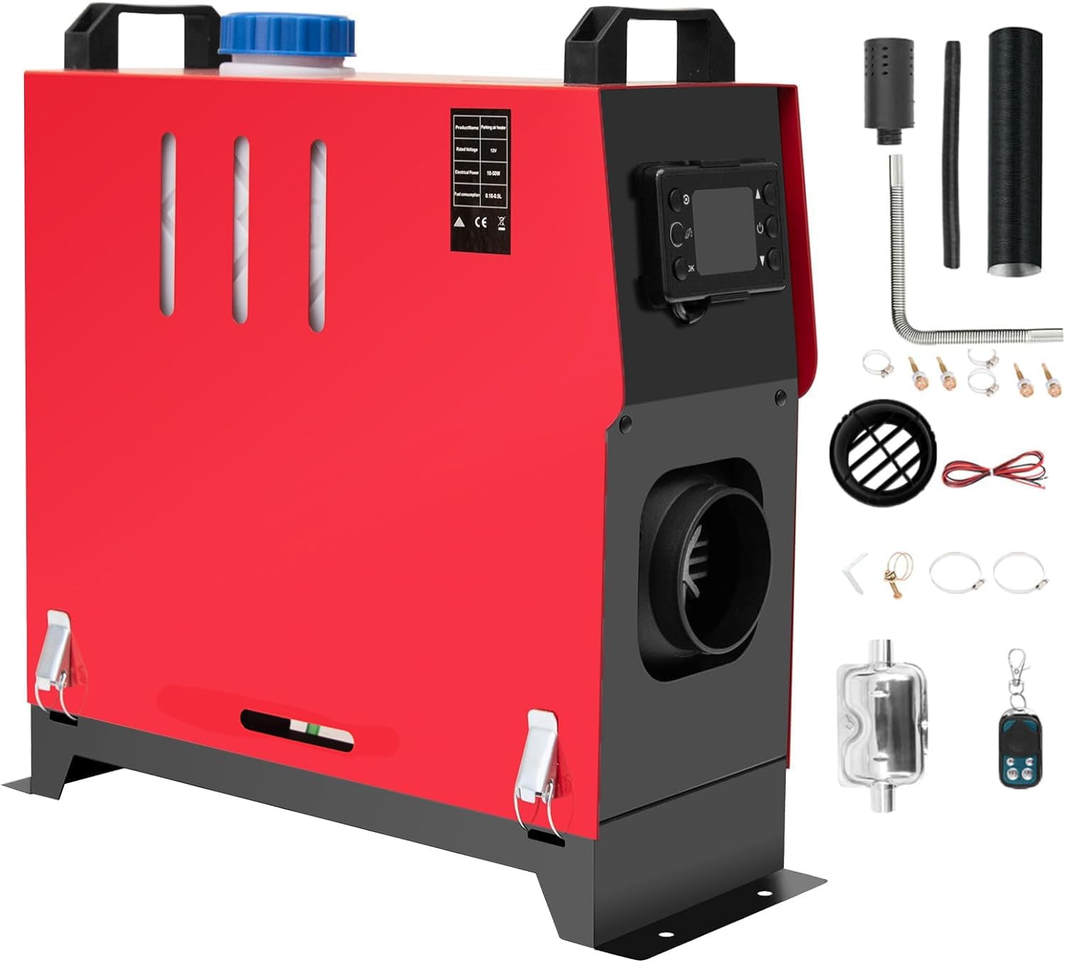 EVGTTI Dieselheizung All-in-One, 8KW 12V Standheizung, Diesel-Luft-Auto-Parkheizung mit verbessertem LCD-Schalterdisplay und Fernbedienung, schnelles Aufheizen, für Wohnmobil, Garage, LKW, Boot von EVGTTI