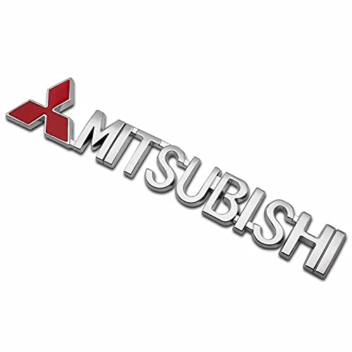 Auto Emblem Aufkleber, für Mitsubishi ASX Pajero Ralliart Lancer Mirage Pajero Abzeichen Aufkleber Vordere und Hintere Emblem Abzeichen Dekoration Auto Exterieur Modifizierte von EVIMO