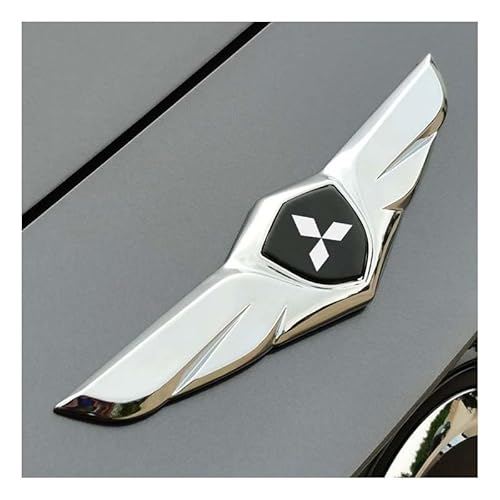 Auto Emblem Aufkleber, für Mitsubishi Outlander Pajero Grandis Lancer ASX Eclipse Cross/Eclipse Abzeichen Aufkleber Vordere und Hintere Emblem Abzeichen Dekoration Auto Exterieur Modifizierte von EVIMO