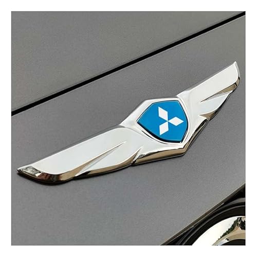 Auto Emblem Aufkleber, für Mitsubishi Outlander Pajero Grandis Lancer ASX Eclipse Cross/Eclipse Abzeichen Aufkleber Vordere und Hintere Emblem Abzeichen Dekoration Auto Exterieur Modifizierte von EVIMO