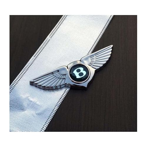 EVIMO Auto Emblem Aufkleber, für Bentley Flying Bentayga Brooklands Continental Mulsanne Spur Arnage Abzeichen Aufkleber Vordere und Hintere Emblem Abzeichen Dekoration Auto Exterieur Modifizierte von EVIMO