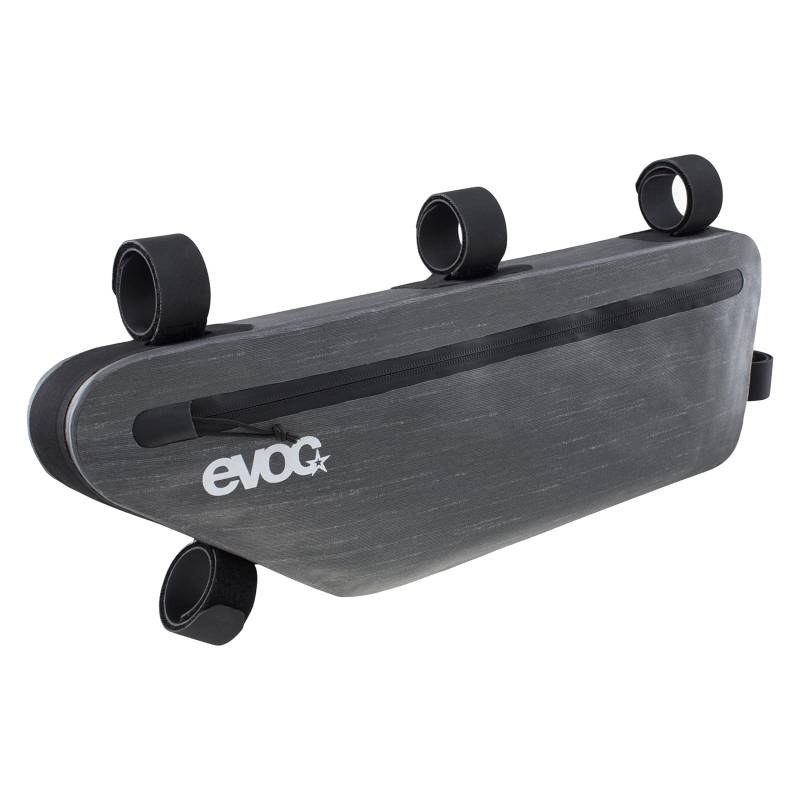 EVOC FRAME PACK M, leichte Rahmentasche (ideales Fahrrad Zubehör, praktische Mountainbike Tasche, Radtasche, Maße: 5,5 x 47 x 15 cm, Gewicht: 220 g, Volumen: 3,5 l), Carbon Grey von EVOC