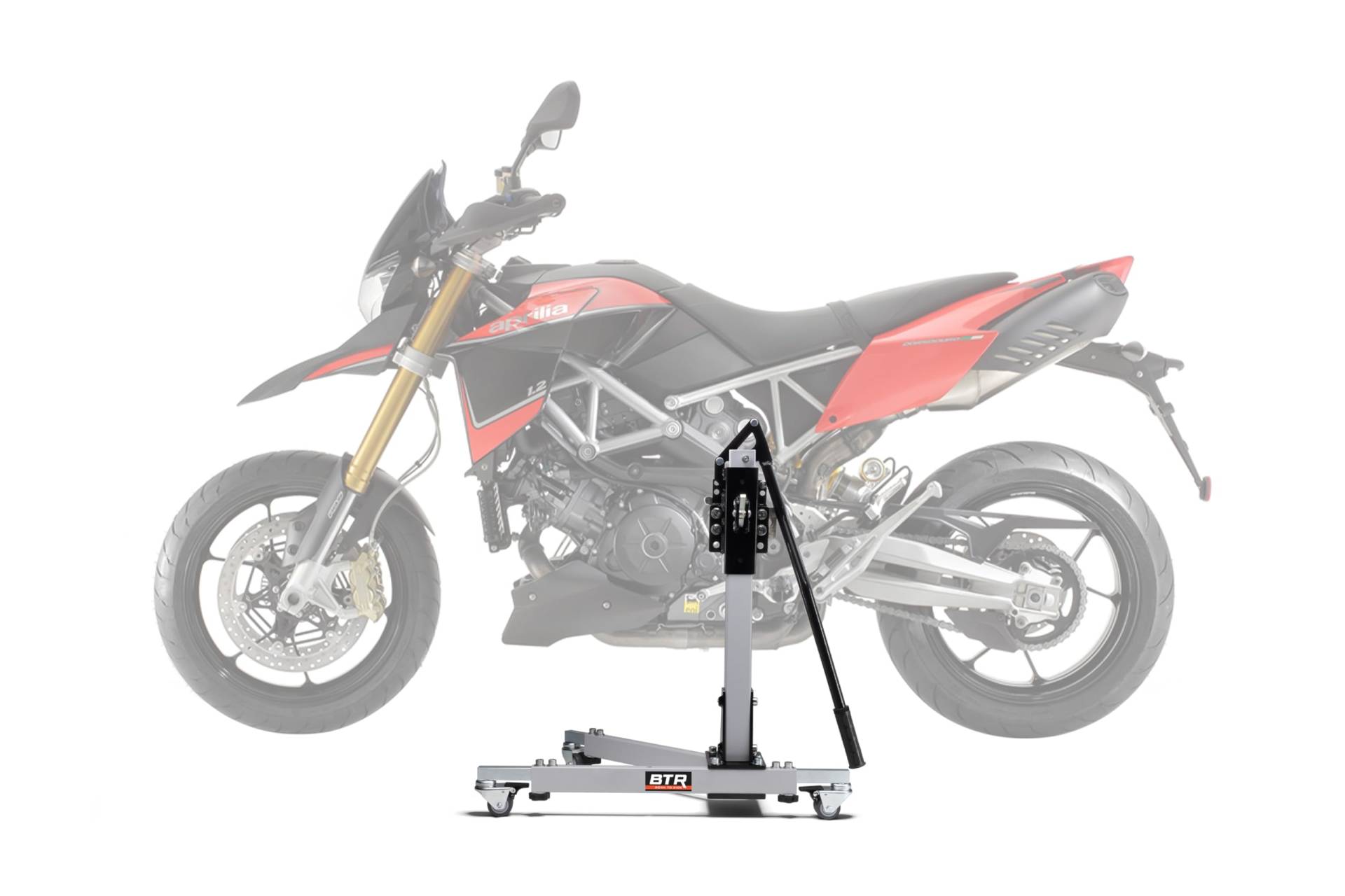 Zentralständer EVOLIFT® für Aprilia SMV 1200 Dorsoduro 11-17 Shadow Edition (Grundfarbe: Grau) von EVOLIFT