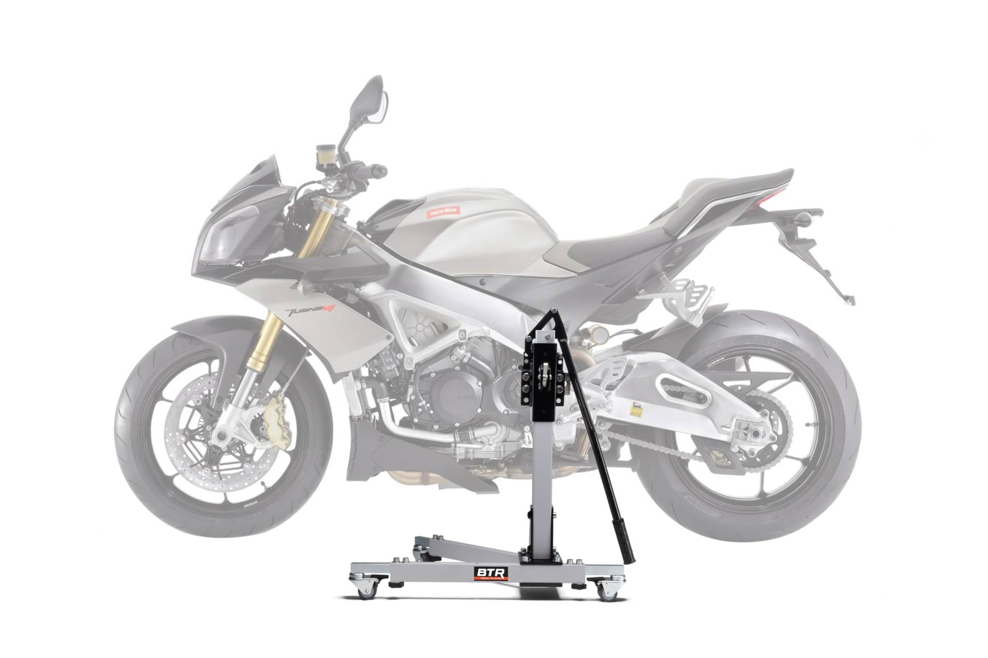 Zentralständer EVOLIFT® für Aprilia Tuono V4R / APRC 11-14 Shadow Edition (Grundfarbe: Grau) von EVOLIFT