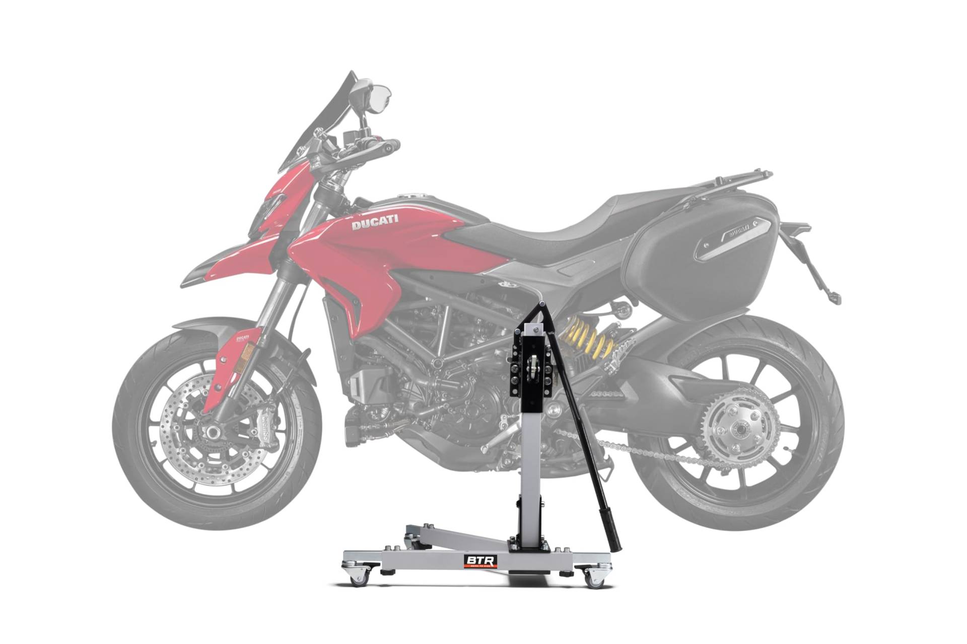 Zentralständer EVOLIFT® für Ducati Hyperstrada 939 / SP 16-18 Shadow Edition (Grundfarbe: Grau) von EVOLIFT