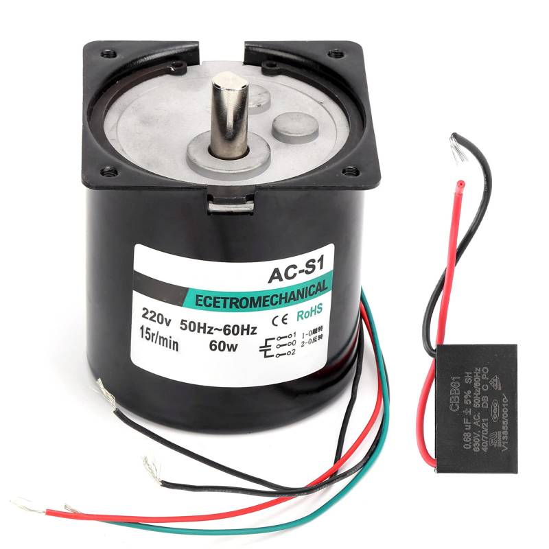 AC-Synchronmotor, Exzenterwelle, Permanentmagnet, langsame Geschwindigkeit, große Torsion, 60 W, XD80KTYZ für Haushaltsgeräte (15rpm/min AC220V) von EVTSCAN