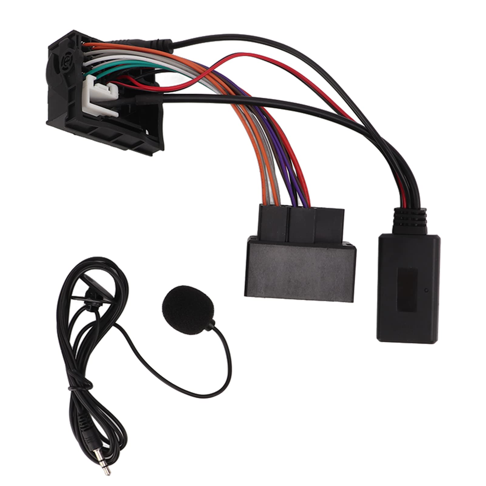 Auto Bluetooth Wireless Modul, Audio Wireless Bluetooth5.0 Kabel 12 Pin AUX Kabelbaum Freisprechmikrofon Ersatz für E60 E63 E64 E66 E81 E82 E70 E90 von EVTSCAN