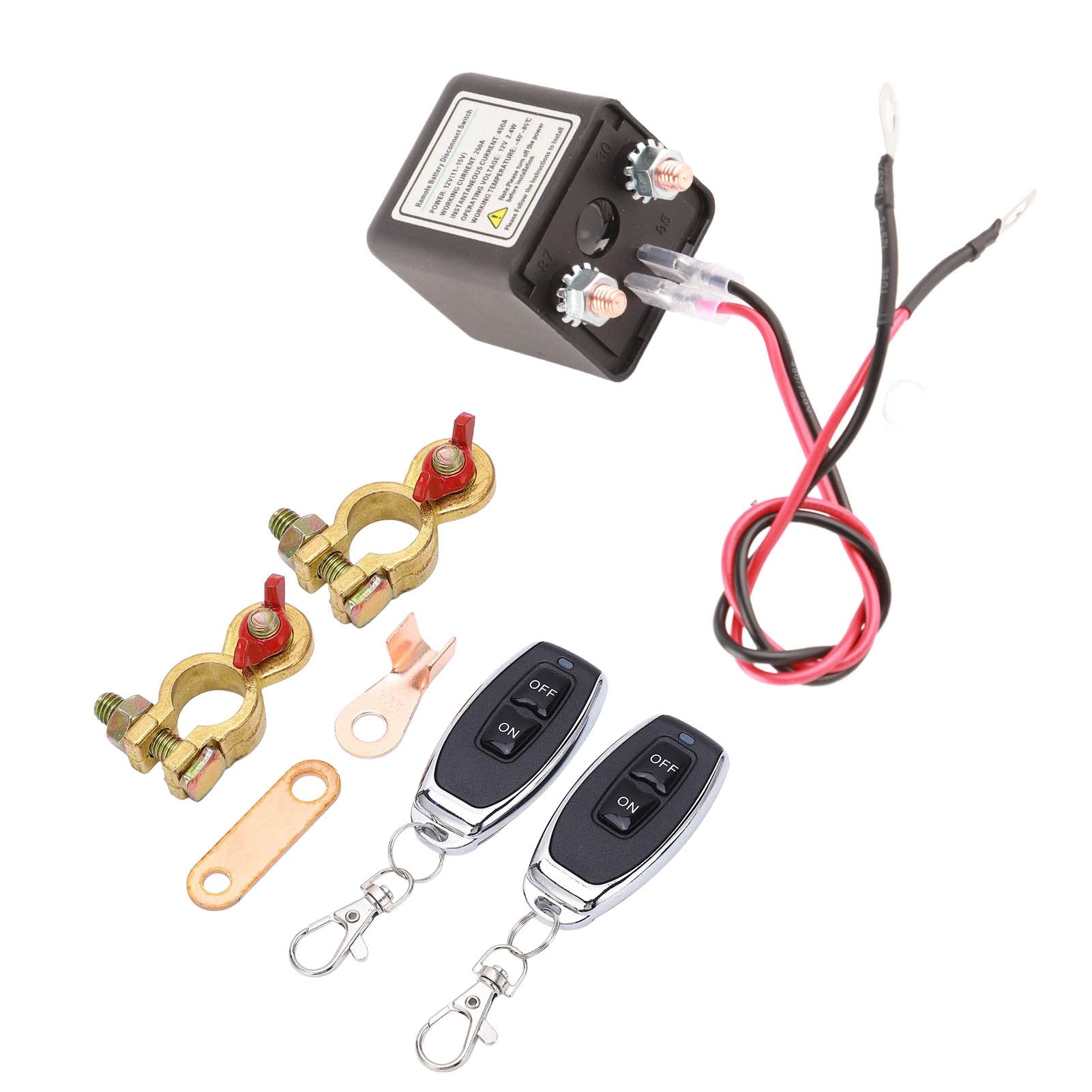 Batterie-Ferntrennschalter, Automatischer Fern-Aus-Schalter 12 V 250 A Verbesserte Fernsteuerung Verhindert Das Entladen Der Batterie von EVTSCAN