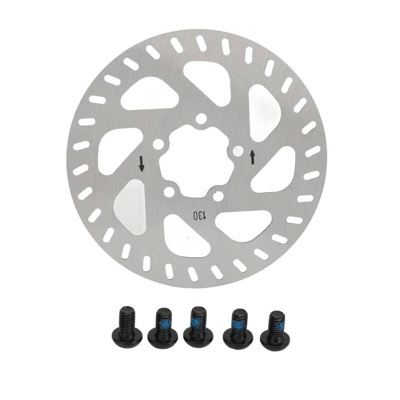 EVTSCAN 130 mm Bremsscheibe aus Edelstahl, 5-Loch-Scheibe für MI4 Pro Elektroroller, verbesserte Bremskraft, rostfrei, robuster Bremsenersatz von EVTSCAN